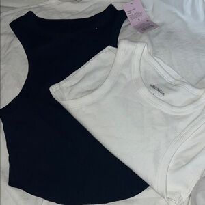 Wild Fable Black and White Tank Tops